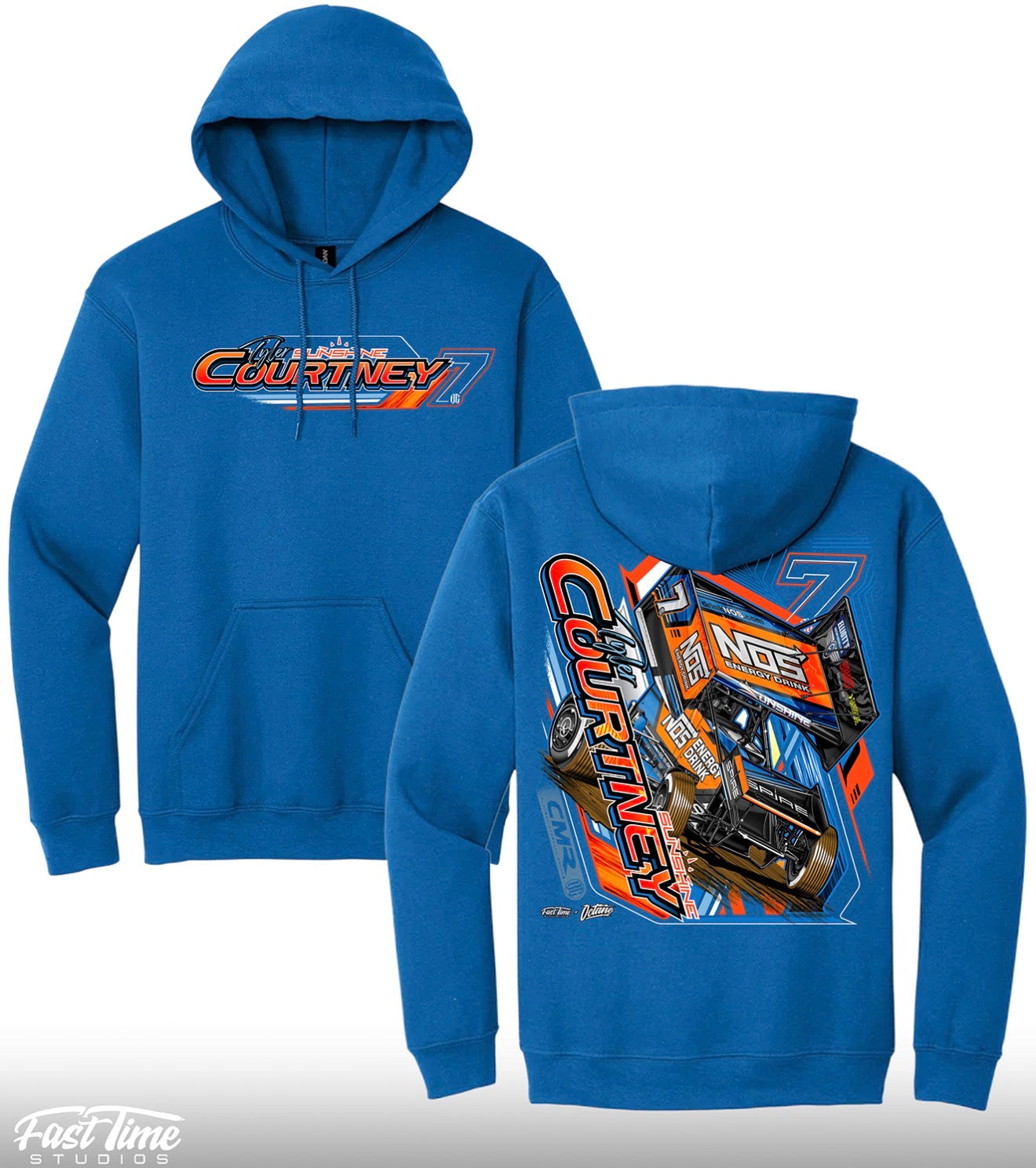 2026 Sunshine Hoodie - Neon Royal Blue