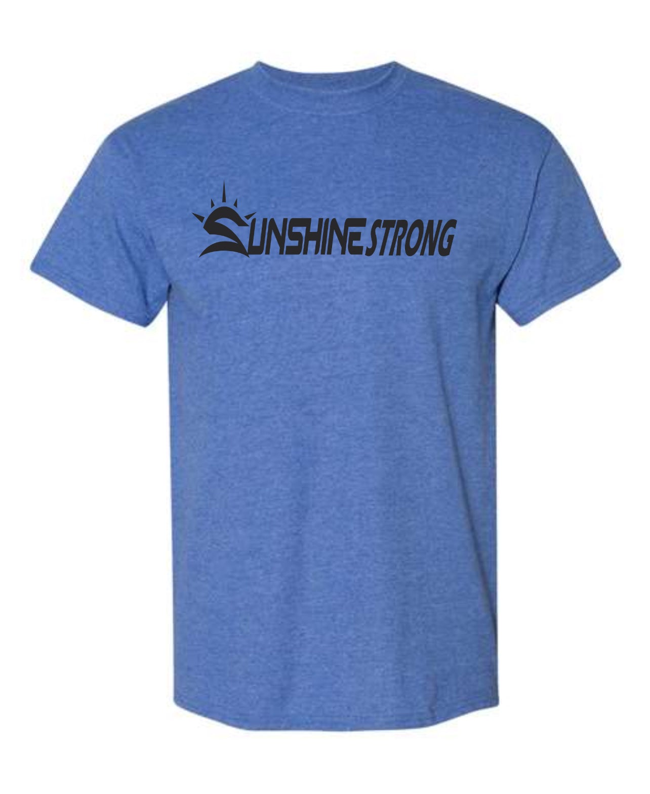 Sunshine Strong T-Shirt - Heather Royal Blue