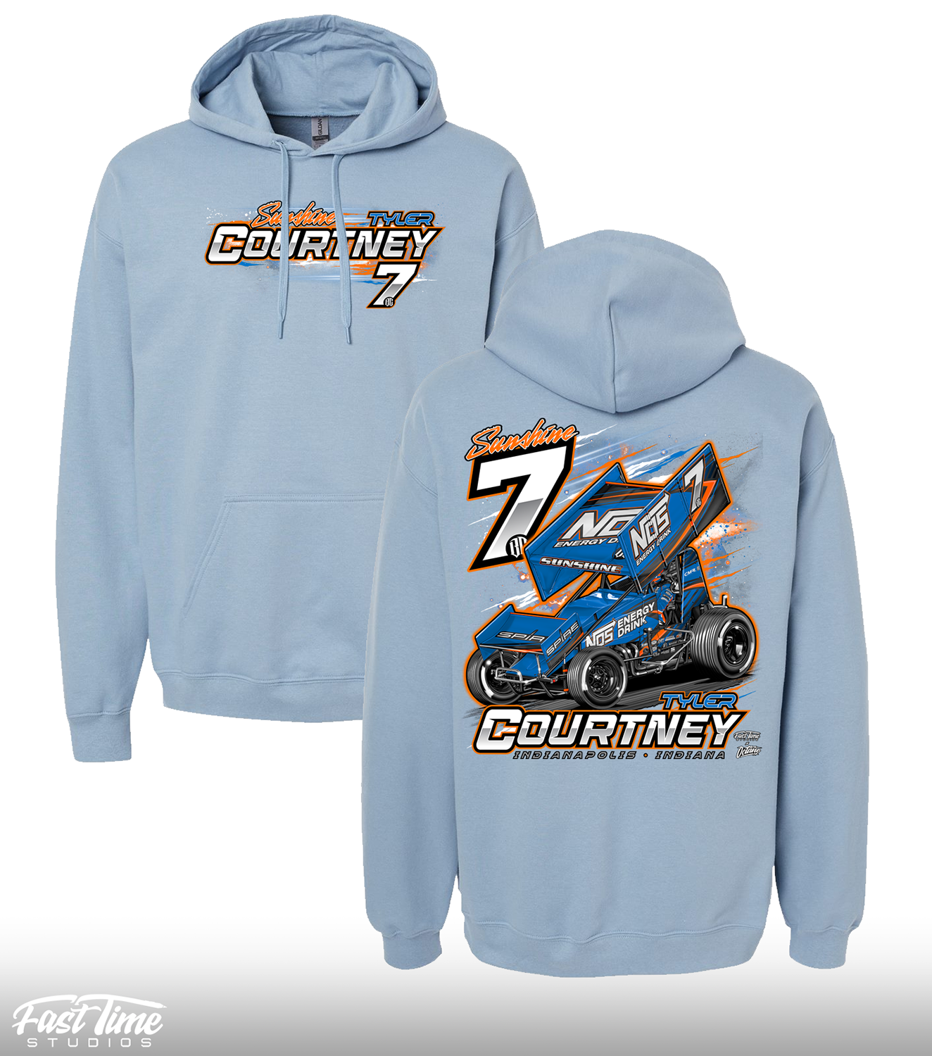 Astro 7BC (Nationals) Hoodie - Stone Blue