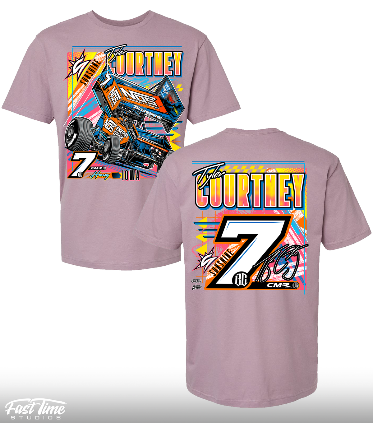 Neon Heat T-Shirt - Paragon Mauve