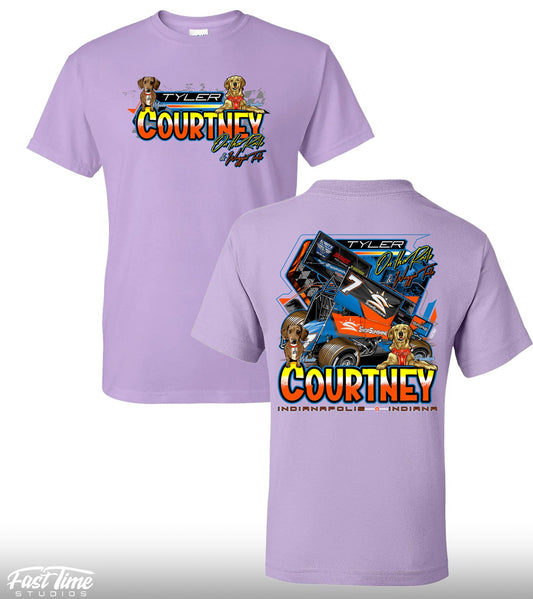 On The Rails & Waggin’ Tails T-Shirt - Orchid