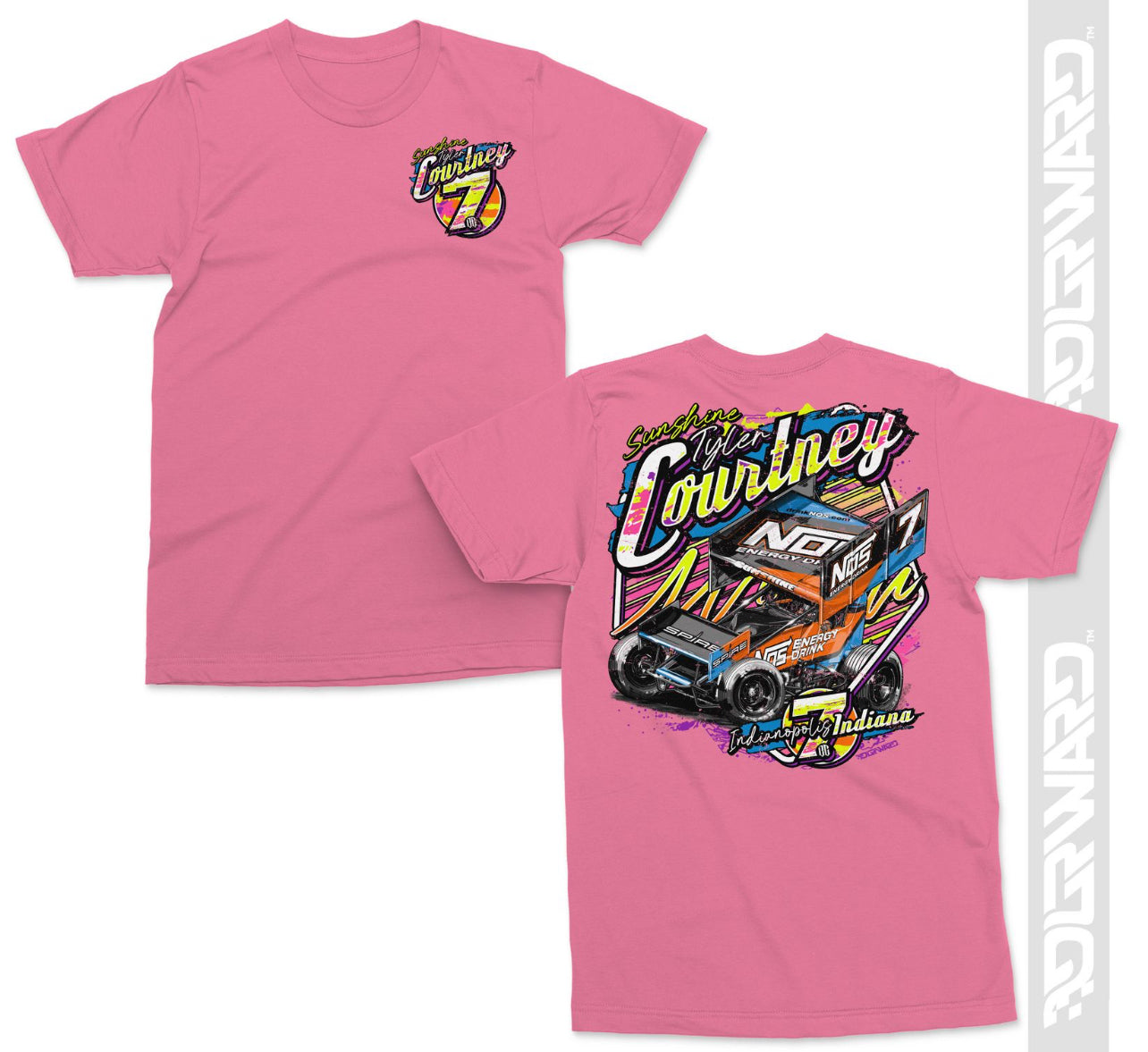 Neon 7BC T-Shirt - Charity Pink