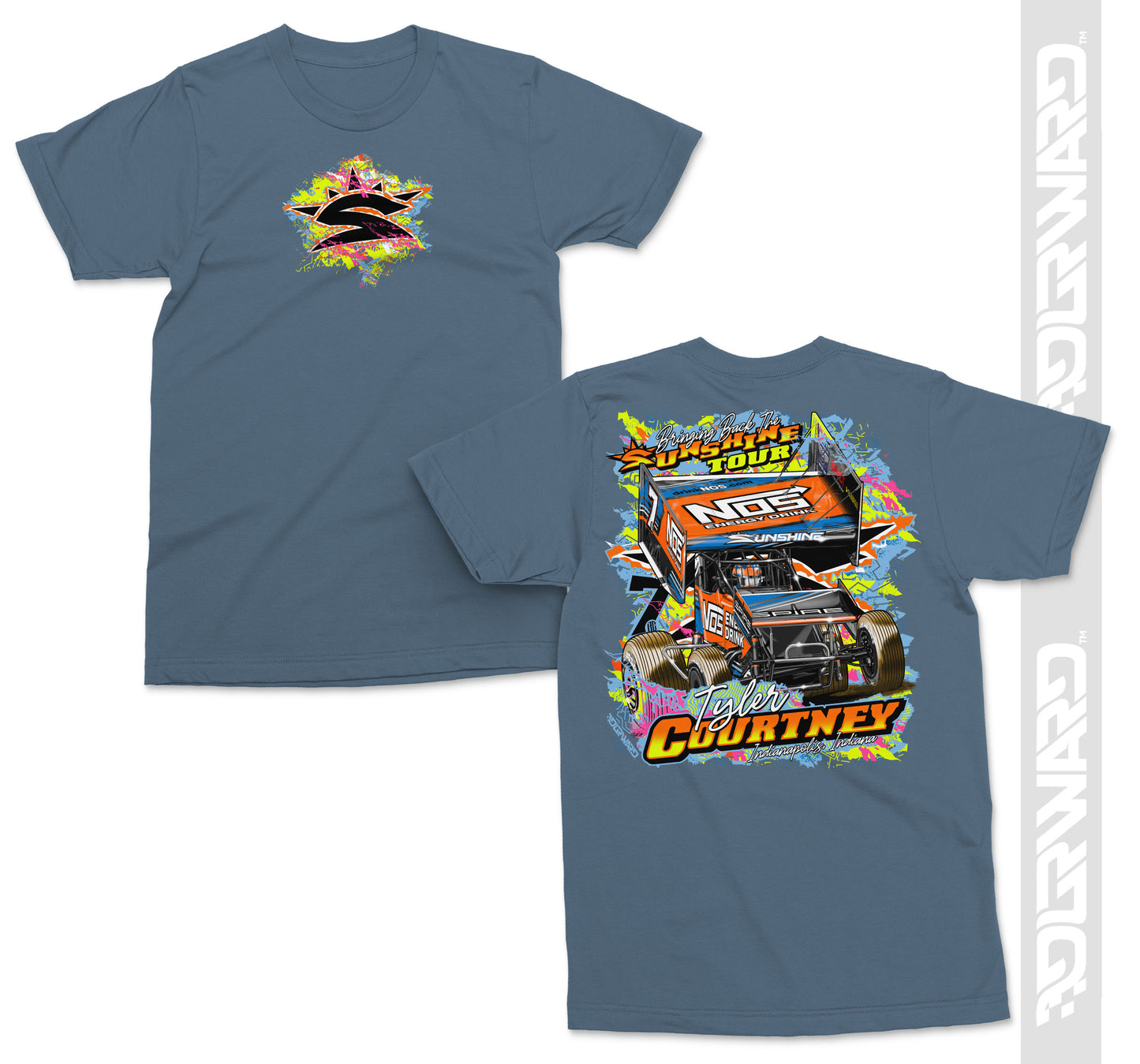 Bringing Back The Sunshine T-Shirt - Indigo Blue