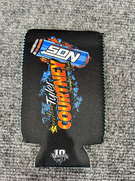 Get After It Short Slim Can Coozie - Black