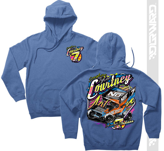 Neon 7BC Hoodie - PeriWinkle Blue