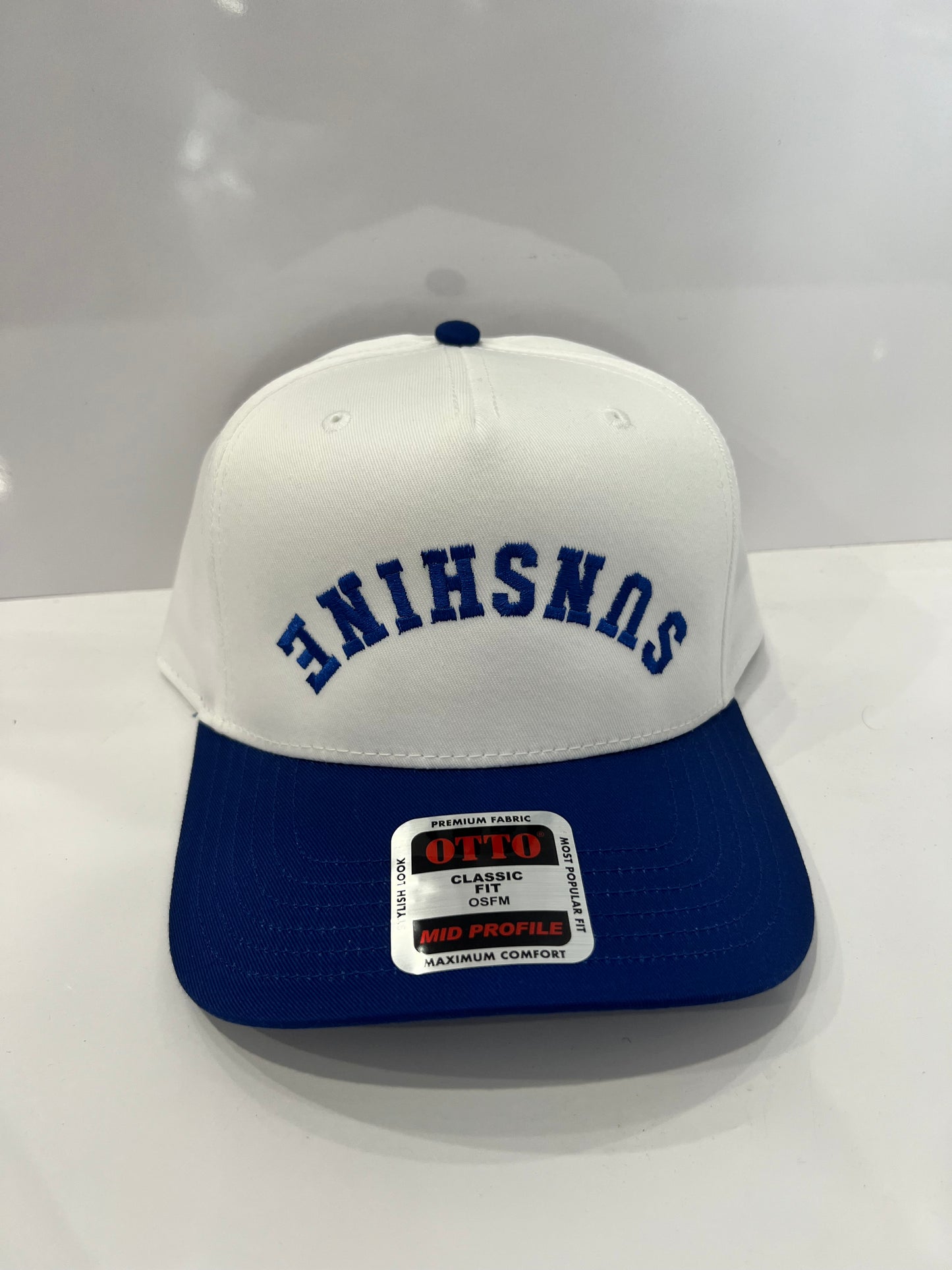 SUNSHINE Trucker Hat - White/Blue