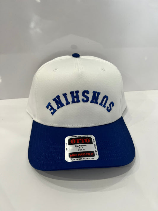 SUNSHINE Trucker Hat - White/Blue