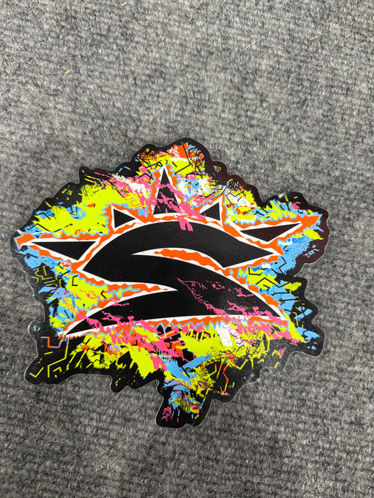 Paint Splatter Sun Logo