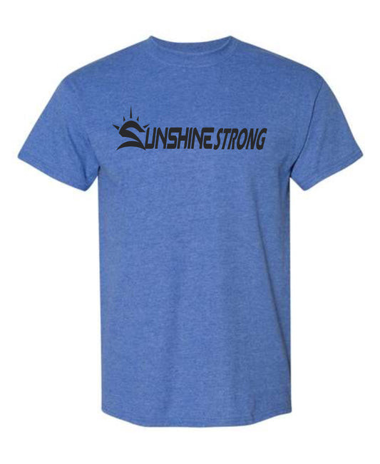 Sunshine Strong T-Shirt - Heather Royal Blue