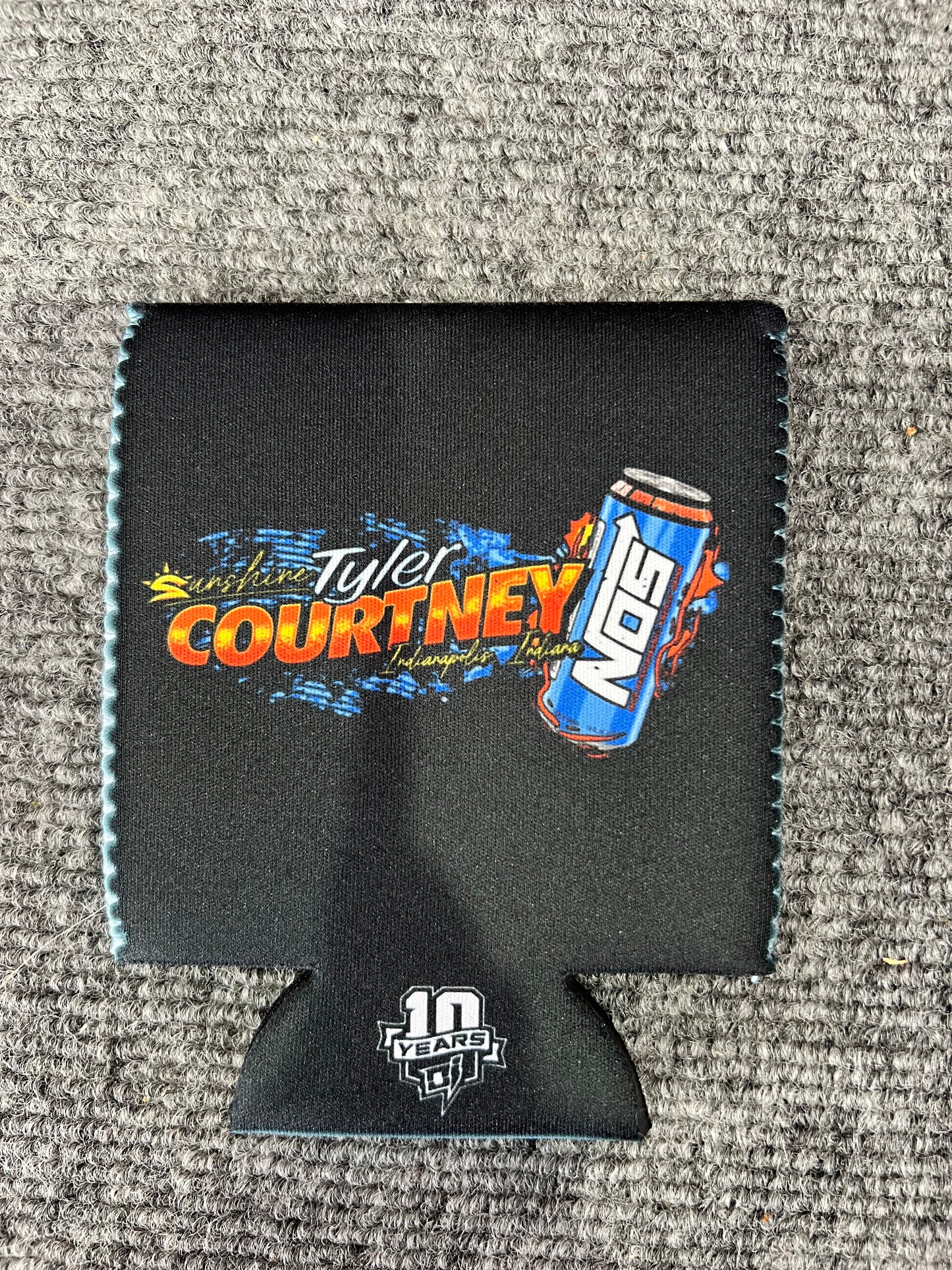 Get After It Short Can Coozie - Black
