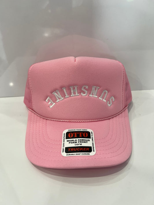 SUNSHINE Trucker Hat - Pink