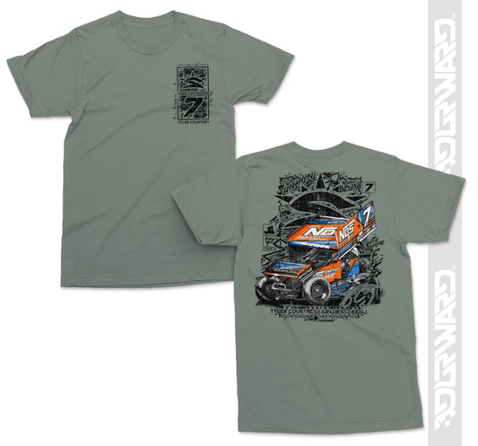 Style 7BC T-Shirt - Stonewashed Green