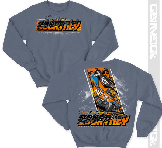 Grey Scale 7BC Crewneck - Denim