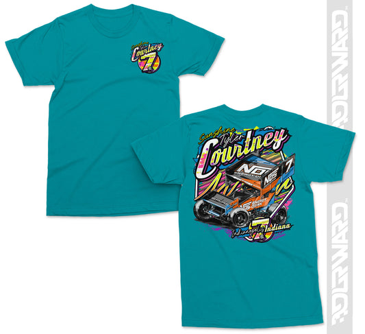Neon 7BC T-Shirt - Tropical Blue