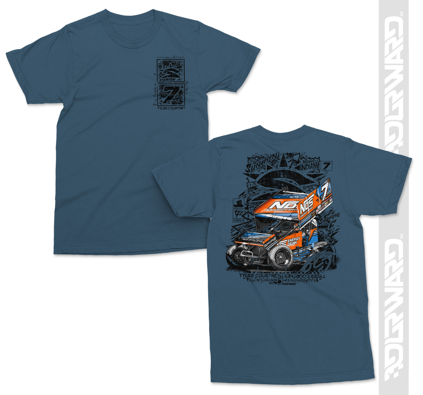 Style 7BC T-Shirt - Colonial Blue