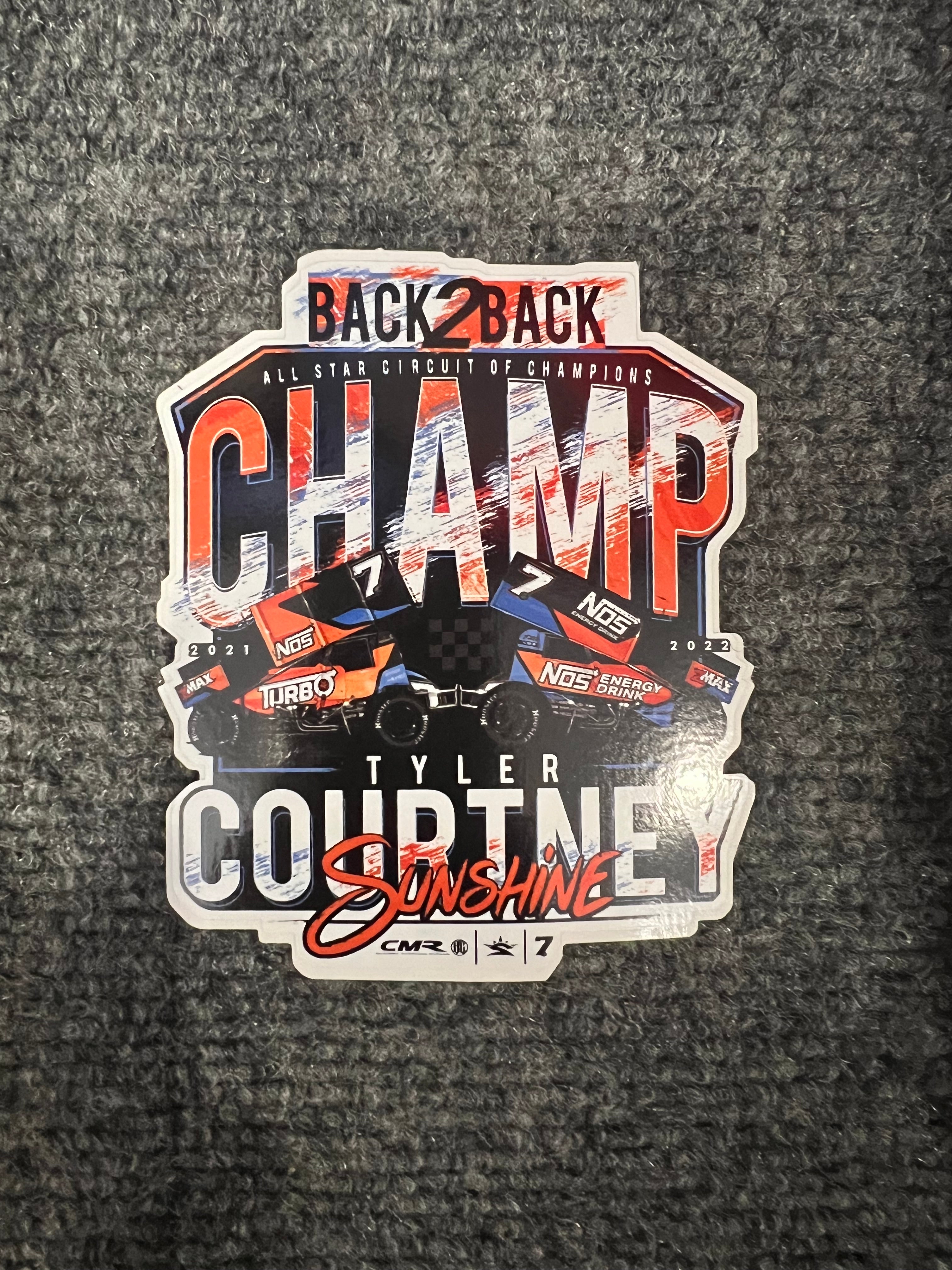 Back2Back Champ Decal – Shop Sunshine