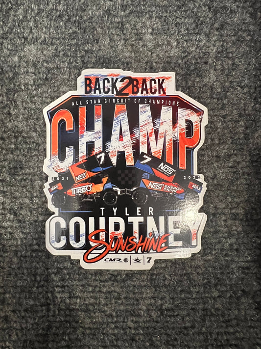 Back2Back Champ Decal