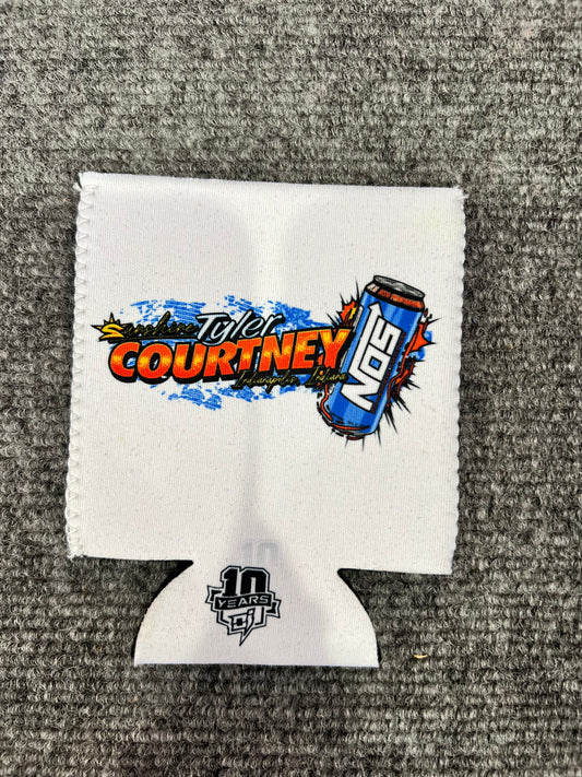 Get After It Short Can Coozie - White