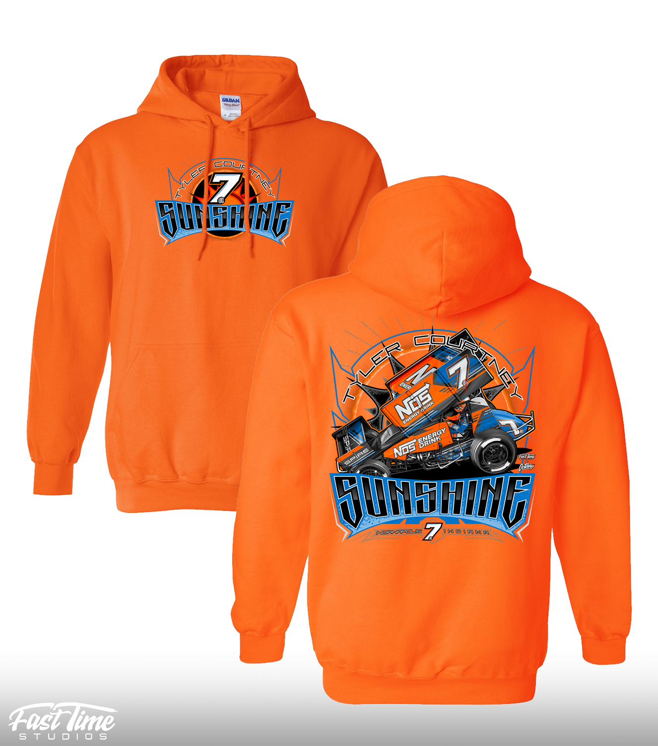 Heatwave 7BC Hoodie - Orange