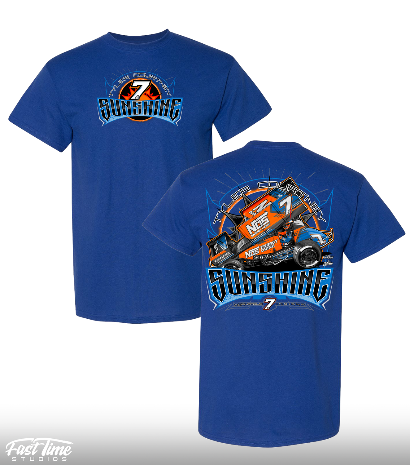 Heatwave 7BC T-Shirt - Royal Blue