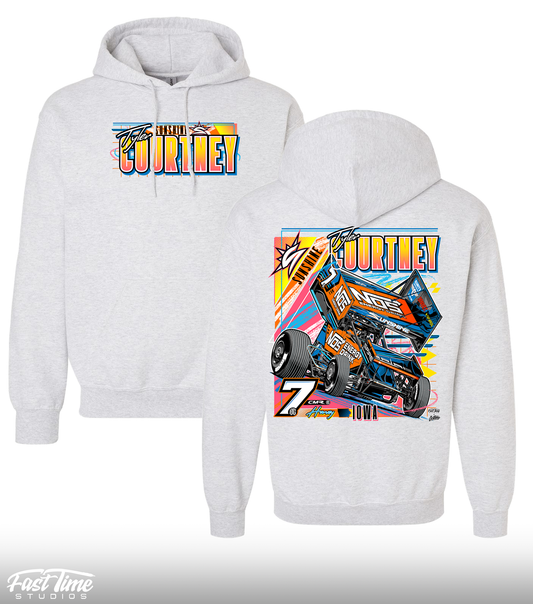 Neon Heat Hoodie - Ash
