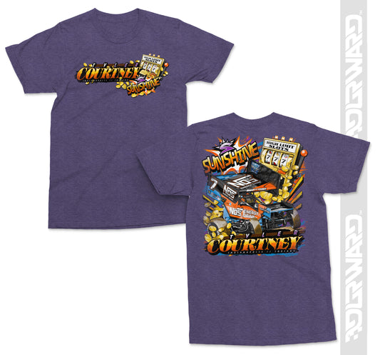 Hitting The Jackpot T-Shirt -  Heather Purple